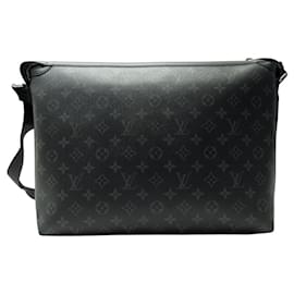 Louis Vuitton-NEW LOUIS VUITTON ODYSSEY MESSENGER MM M44224 MONOGRAM ECLIPSE HANDBAG-Black