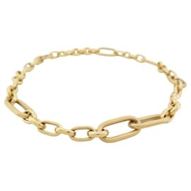 Dodo Pomellato-COLLIER POMELLATO CHAINE GROS MAILLONS ET MAILLE OR JAUNE 18K 106G GOLD NECKLACE-Doré