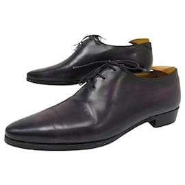 Berluti-BERLUTI ALESSANDRO ONE CUT CUSTOM SHOES 9.5 43.5 SHOE TREES-Dark purple