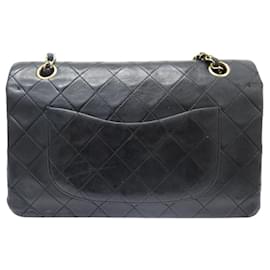 Chanel-VINTAGE CHANEL TIMELESS CLASSIC MEDIUM 11.12 QUILTED LEATHER HANDBAG-Black