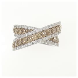 Autre Marque-Ponte Vecchio Diamond Band Ring-White,Yellow