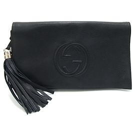 Borsa Clutch Gucci Soho Nero