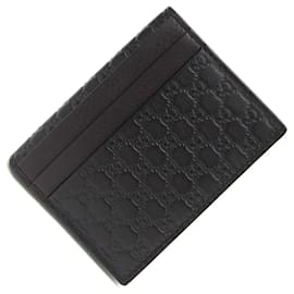 Gucci-Carteira de couro marrom escuro Gucci-Castanho escuro