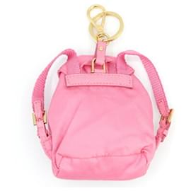Prada-Prada Keychain Backpack Motif-Pink