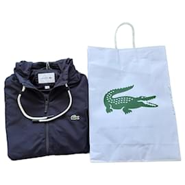 Lacoste-Lacoste Jacket New Size S-Navy blue