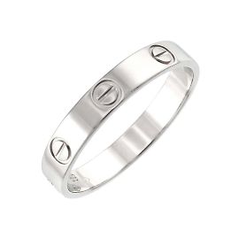 Cartier Mini Love Ring in Platinum Other