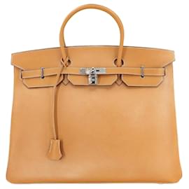 Hermès-Hermes Birkin 40 Handbag in Natural Epsom Leather-Other