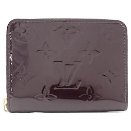 Louis Vuitton-Louis Vuitton Vernis Zippy Coin Purse-Dark red
