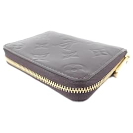 Louis Vuitton-Louis Vuitton Vernis Zippy Coin Purse-Dark red