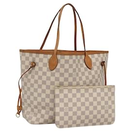 Louis Vuitton-LOUIS VUITTON Damier Azur Neverfull MM Tote Bag N51107 LV Auth 114353-Other