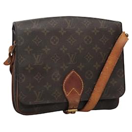 Louis Vuitton-LOUIS VUITTON Monogram Cartouchiere MM Shoulder Bag M51253 LV Auth BA061-Monogram