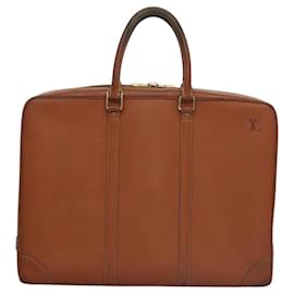 Louis Vuitton-LOUIS VUITTON Epi Porte Documents Voyage Bag Zipangu Gold M54478 LV Auth bs22463-Other