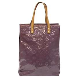 Louis Vuitton-LOUIS VUITTON Monogram Vernis Reade MM Tote Bag Viole M91087 LV Auth 115484-Purple