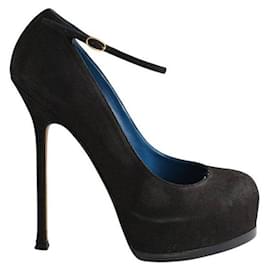 Saint Laurent-Leather heels-Black