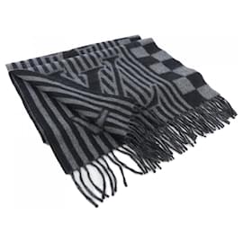 Louis Vuitton-Louis Vuitton Cashmere Stole-Brown,Black
