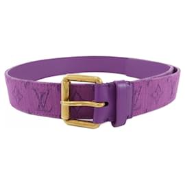 Louis Vuitton-Cinto Padrão Roxo Louis Vuitton-Roxo