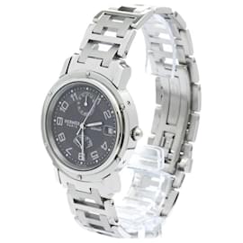 Hermès-Hermes Clipper GMT Power Reserve Steel Automatic Watch-Other