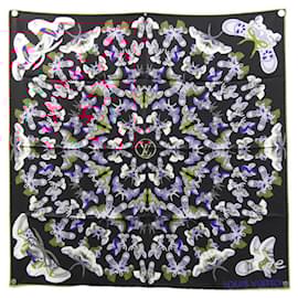 Louis Vuitton-Louis Vuitton Carre Arclight Scarf-Black,Pink,Orange