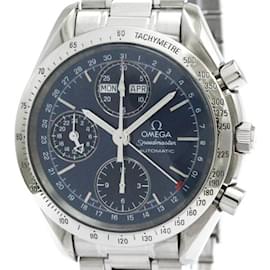 Omega-Omega Speedmaster Triple Date Steel Automatic Watch-Other