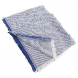 Louis Vuitton-Louis Vuitton Blue Stole-Blue