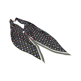 Louis Vuitton-Louis Vuitton Carre Monogram Game On Scarf-Black