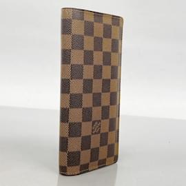 Louis Vuitton-Louis Vuitton Long Wallet Damier Portefeuille Brazza N60017 Ebene-Damier ebene