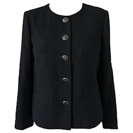 Chanel-New Timeless Coco Brasserie Black Tweed Jacket-Black