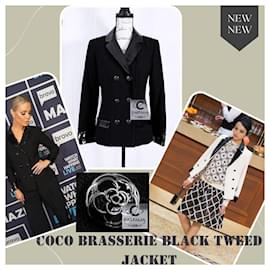 Chanel-New Timeless Coco Brasserie Black Tweed Jacket-Black