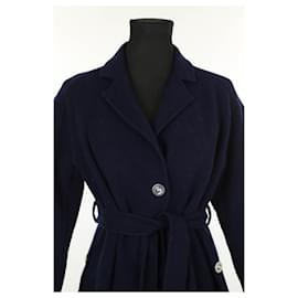 Maje-Wool coat-Blue