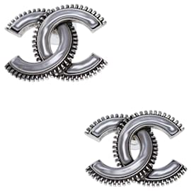 Chanel-CHANEL CC Jewelry in Silver Metal - 102495-Silvery