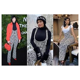 Chanel-Kylie Jenner Style Iconic Logo Bomber Jacket-Other