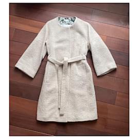 Blancs Manteaux-Coats, Outerwear-Pink