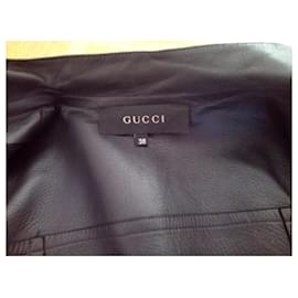 Gucci-GUCCI NAPPA JACKET.-Black