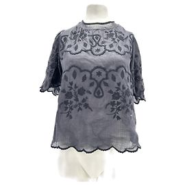 ISABEL MARANT Tops T.FR 36 Algodón Negro