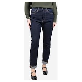 Autre Marque-Dark blue high-rise jeans - size UK 10-Blue