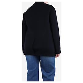 Autre Marque-Navy blue wool coat - size UK 12-Blue