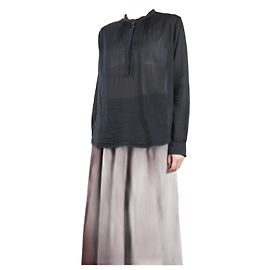Forte Forte Blusa nera a maniche lunghe - taglia UK 10 Nero