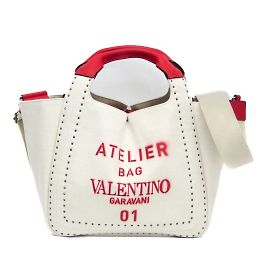 Sac Atelier Valentino Garavani 01 Blanc Rouge