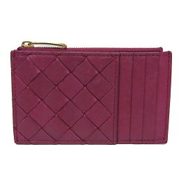 Carteira de moedas Intrecciato da Bottega Veneta Roxo