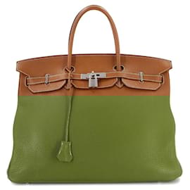 Hermès-Hermes Birkin 40 Handbag-Brown