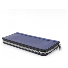 Louis Vuitton-Louis Vuitton Taiga Llama Zippy Wallet Vertical M30447-Blue