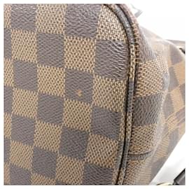 Louis Vuitton-Bolsa Louis Vuitton Damier Neverfull MM-Damier ebene