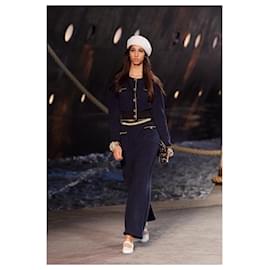 Chanel-New Icon La Pausa CC Buttons Dress-Navy blue