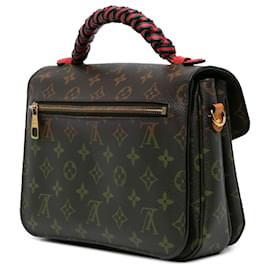 Louis Vuitton-Louis Vuitton Brown Monogram Braided Pochette Metis-Other