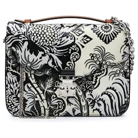 Louis Vuitton-Louis Vuitton White Epi Monogram Floral Pochette Metis-White