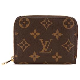 Louis Vuitton-Louis Vuitton Brown Monogram Zippy Coin Purse-Brown