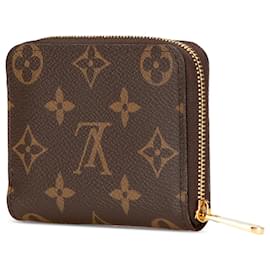 Louis Vuitton-Louis Vuitton Brown Monogram Zippy Coin Purse-Brown