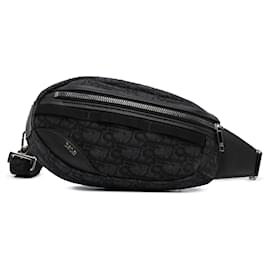 Dior-Dior Black Oblique Scarab Sling-Black