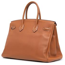 Hermès-Hermès Brown Swift Birkin Retourne 35-Brown