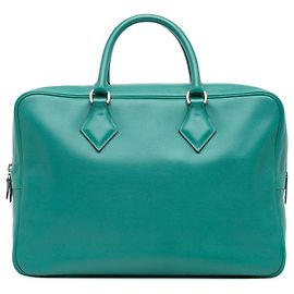 Hermès Vert Evercolor Plume Fourre Tout 40 Vert